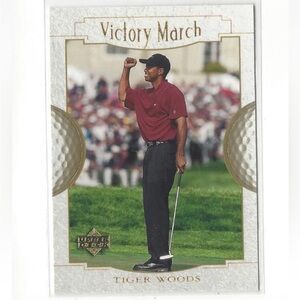Tiger Woods 2001 Upperdeck Rookie RC Golf Trading Card